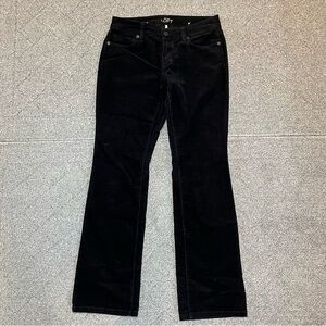 Ann Taylor Loft Black Corduroy Curvy Boot Pants Women’s Size 2 Petite